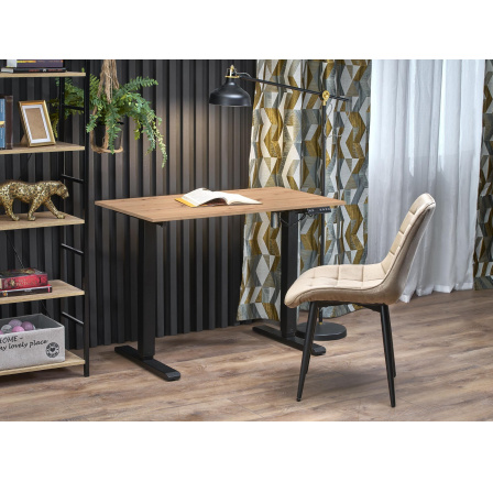 Íróasztal B53, artisan tölgy / fekete