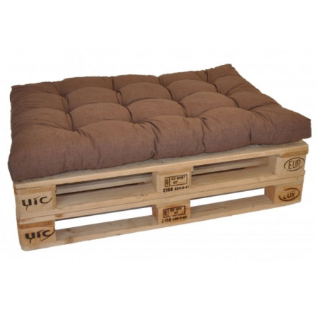 Sedák na paletu 120x80 hnědý melír