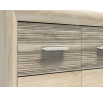CASTEL 09 sonoma jasna/MDF sonoma trufel - komoda