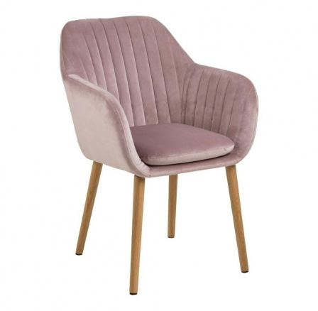 Emilia Velvet szék poros rózsa