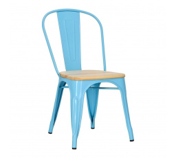 Paris Wood szék kék fenyő természetes