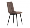 Jídelní židle, hnědá, sametová látka, CT-281 BR4
