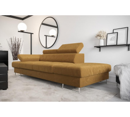 SOFA GALAXY II SZEZLONG 235 CM - Odcienie żółtego , Szezlong po prawej - prawa strona