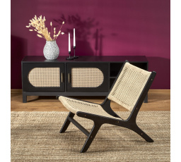 FODEN fotel, Fekete/Természetes