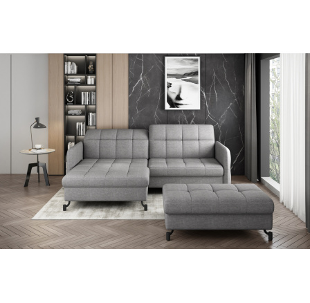 Narożnik Lorelle + Pouf Sawana 21 110x200 Left 1