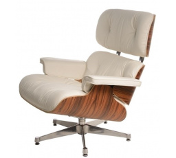 Vip szék fehér/rosewood/ezüst alap