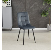 Jídelní židle, šedá, sametová látka, CT-281 GREY4