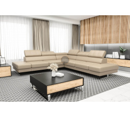 NAROŻNIK EMPORIO MAX 300x300 SKÓRA NATURALNA - Skóra kremowa