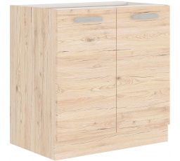 Dolní skřínka BORDIX - 80 ZL 2F BB, Dub / Dub