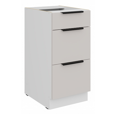 Dolní skříňka COMBO - 40 D 3S BB, Bílá/Kašmír
