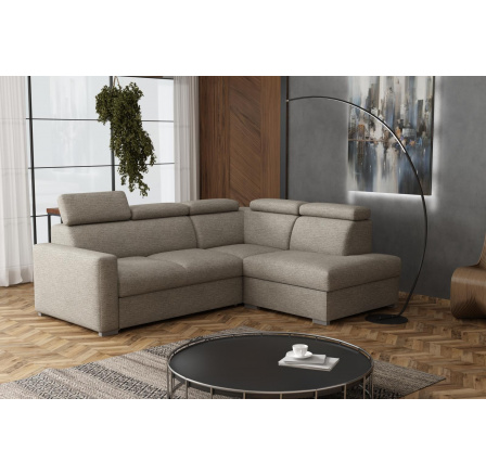 Sedací souprava Petrit II pravá Aragon hnědošedá