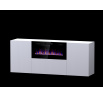 Komód PAFOS EF 180 beépíthető kandallóval, fehér MAT