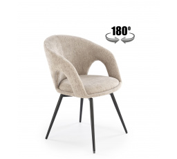 Forgó étkezőszék K550, Bézs/Fekete