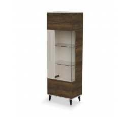 RANDOM 2 W-1 vitrin, kasmír / dió / fekete