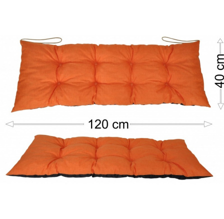 Podsedák 120x40 oranžový melír