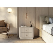 2 x VESPER SZAFKA NOCNA 56 2SZ - cashmere mdf / cashmere / złote uchwyty / cokół