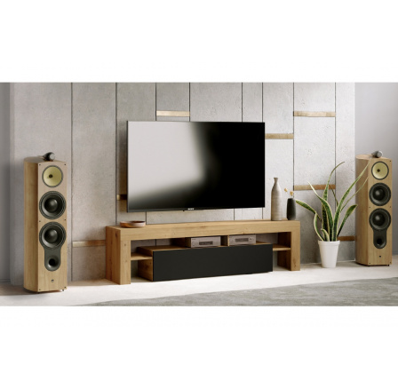 Komoda RTV Vera 138 cm - Dub artisan/Černý mat Komoda RTV Vera 138 cm - Dub artisan/Černý mat
