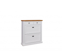 GALINEO 01 cipősszekrény Fehér+Természetes tölgy