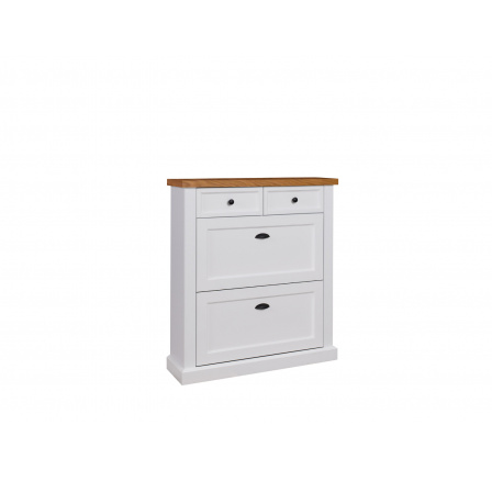 GALINEO 01 cipősszekrény Fehér+Természetes tölgy