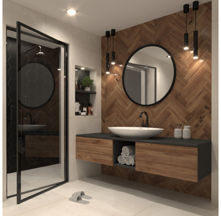 Grace Lustro Okrągłe 80cm Lustro 80x80