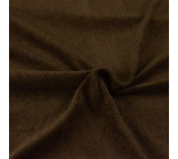 Froté prostěradlo tmavě hnědé 90x200 jednolůžko