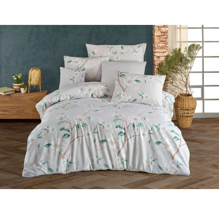 Povlečení francouzské bavlna 220x220,70x90 Saly green Povlečení francouzské bavlna 220x220,70x90 Saly green