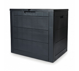 Zahradní úložný box 56x43x53cm, plast, šedá, 120l, AZB-G2035 GREY