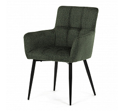 Jídelní židle, zelená, látka, DCH-P3146 GRN2