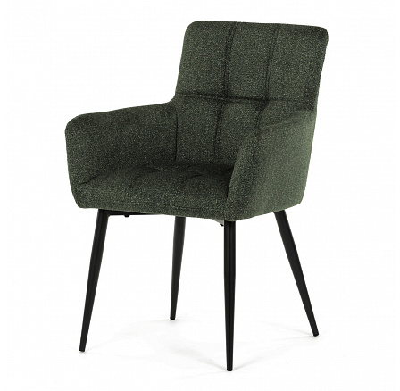 Jídelní židle, zelená, látka, DCH-P3146 GRN2