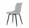 Jídelní židle, šedá, látka, HC-462 SIL2