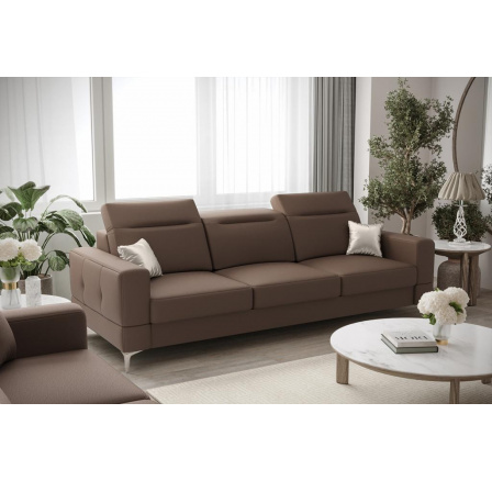 SOFA MALIBU III 245 CM SKÓRA NATURALNA - Skóra cappuccino
