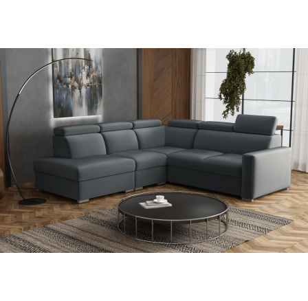 Sedací souprava Petrit VIII levá Paros tmavě šedá