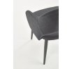 Étkezőszék K364, szürke bársony