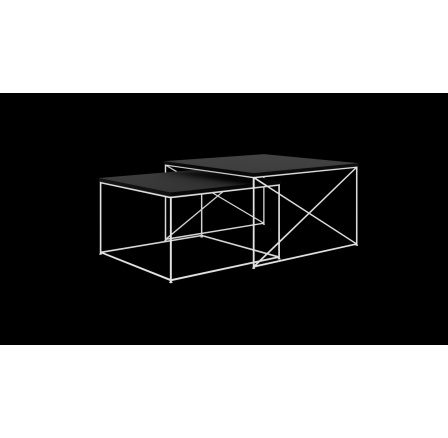 Konferencia asztal 2 az 1-ben Licco Fehér+Fekete