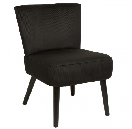 Giulia fotel fekete kordbársony