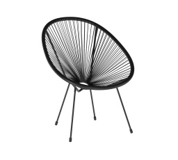 Pihenőszék - fekete technorattan K15-FXJG