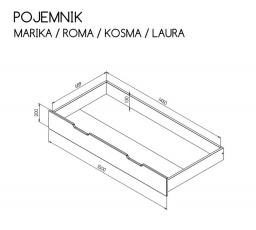 Prosím, pošlete text, který chcete přeložit. ágyba ROMA/MARIKA/KOSMA/LAURA/GAJA/INKA/ZUZA - Váz színe: fenyő fehérre
