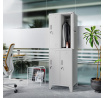 Fém ruhásszekrény BARTEK 2 Plus, Szürke