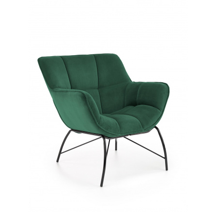 BELTON lounge szék, sötétzöld