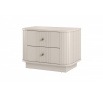 2 x VESPER SZAFKA NOCNA 56 2SZ - cashmere mdf / cashmere / złote uchwyty / cokół