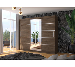 TOLÓAJTÓS SZEKRÉNY TÜKÖRREL SALTO 250 Choco+Choco