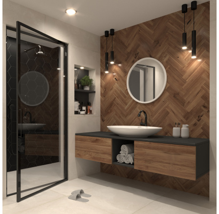 Grace Lustro Okrągłe 60cm Lustro 60x60