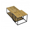 Konferenční stolek 100x50x35cm, mdf, divoký dub, CT-X7123 OAK