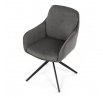 Jídelní židle, šedá, látka, DCH-P3174 GREY2