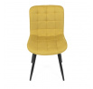 Jídelní židle, žlutá, látka, HC-462 YEL2