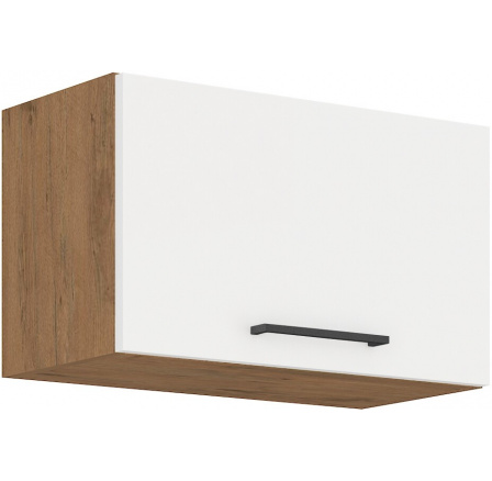 Horní skřínka VEGAS - 60 GU-36 1F, Dub Lancelot / Bílý lesk