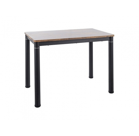 STÓŁ DAMAR ORZECH VINTAGE/CZARNY MAT 100X60 STÓŁ DAMAR ORZECH VINTAGE/CZARNY MAT 100X60