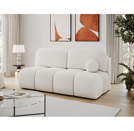 Nuwia kanapé ágyfunkcióval és ágyneműtartóval, fehér bouclé kárpitozás Royal 04 145x200 1 Nuwia kanapé ágyfunkcióval és ágyneműtartóval, fehér bouclé kárpitozás Royal 04 145x200 1