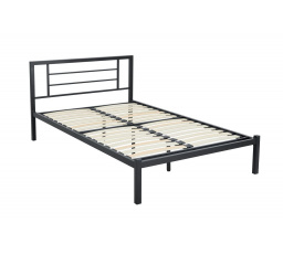 Fém ágy 120x200 fekete LM2-FXJG