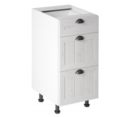 Alsó szekrény PROWANSJA D40S3, Fehér/Andersen fenyő